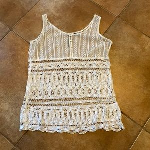 Lace Tank Top Sz L